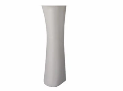Alto Four Pedestal for Lavatory Sink Basin with Hanger in White, 25 by 19 Inches