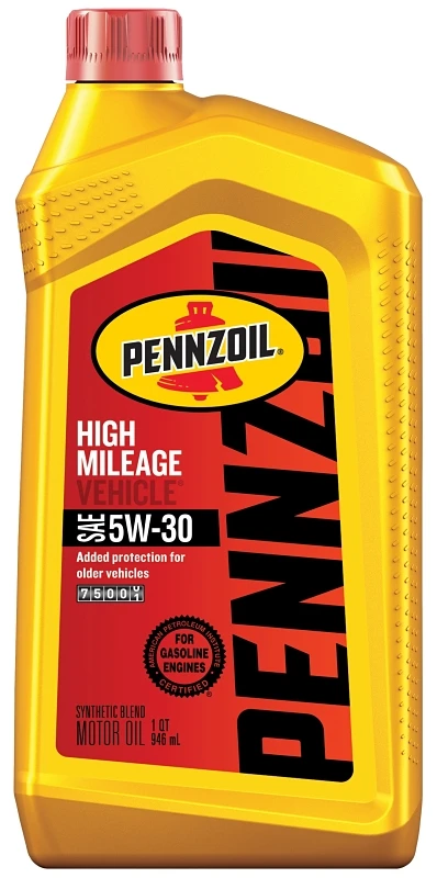 Motor Oil, High Mileage, 5W-30, 1 Qt.