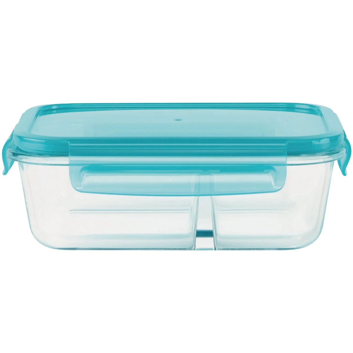 3.4 Cup Rectangular Glass Food Storage Container With Plastic Cover