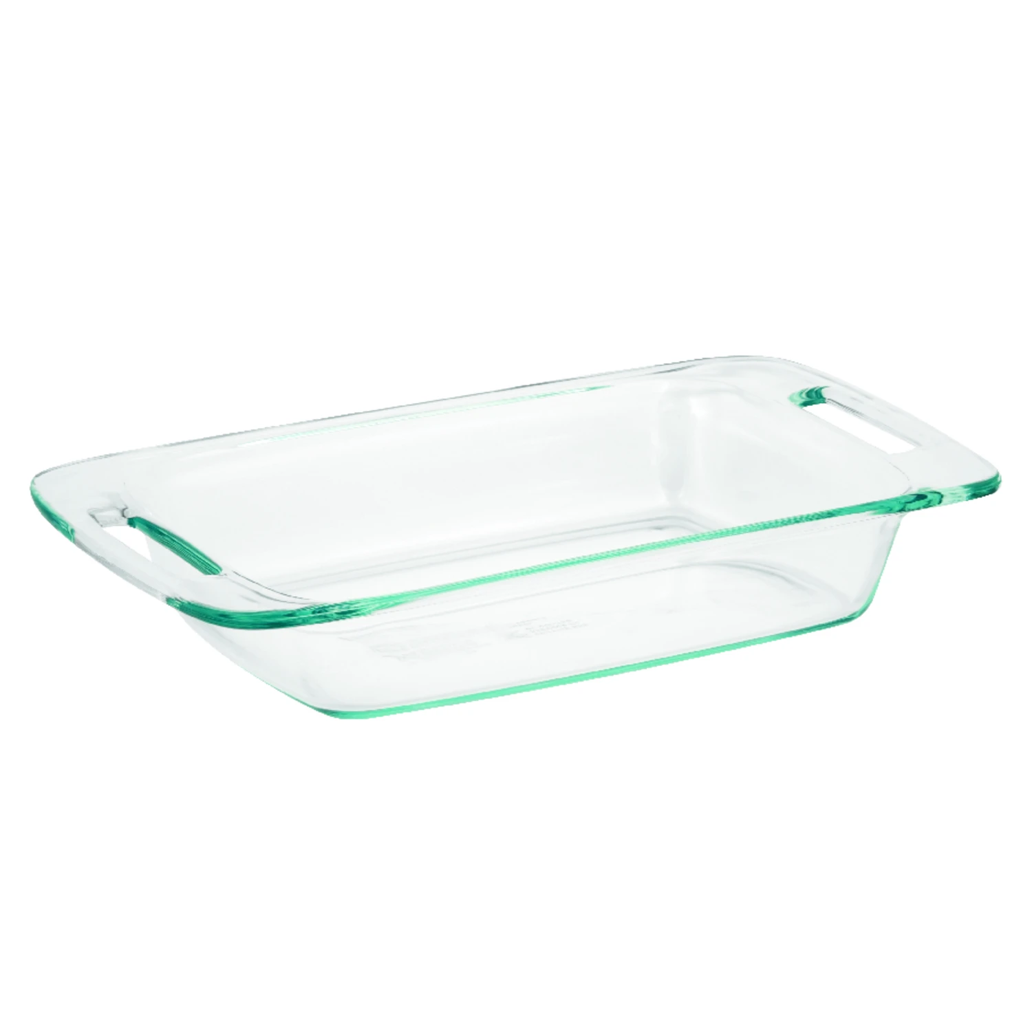 2 Qt. Oblong Glass Baking Dish With Red Lid - 7 X 11 Inches