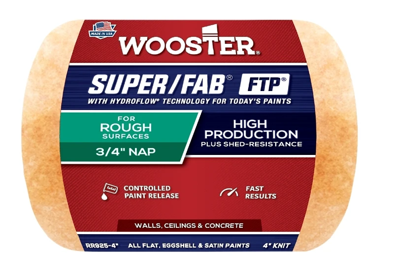 Wooster Super/Fab FTP Synthetic Blend 4 in. W X 3/4 in. Trim Paint Roller Cover 1 pk