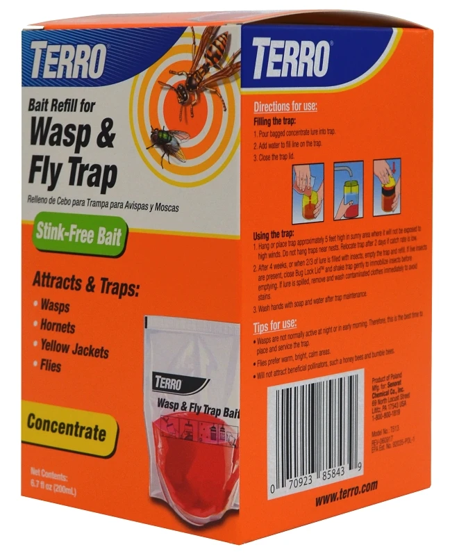 6.7 Oz. Liquid Outdoor Wasp & Fly Bait Refill For Insect Traps
