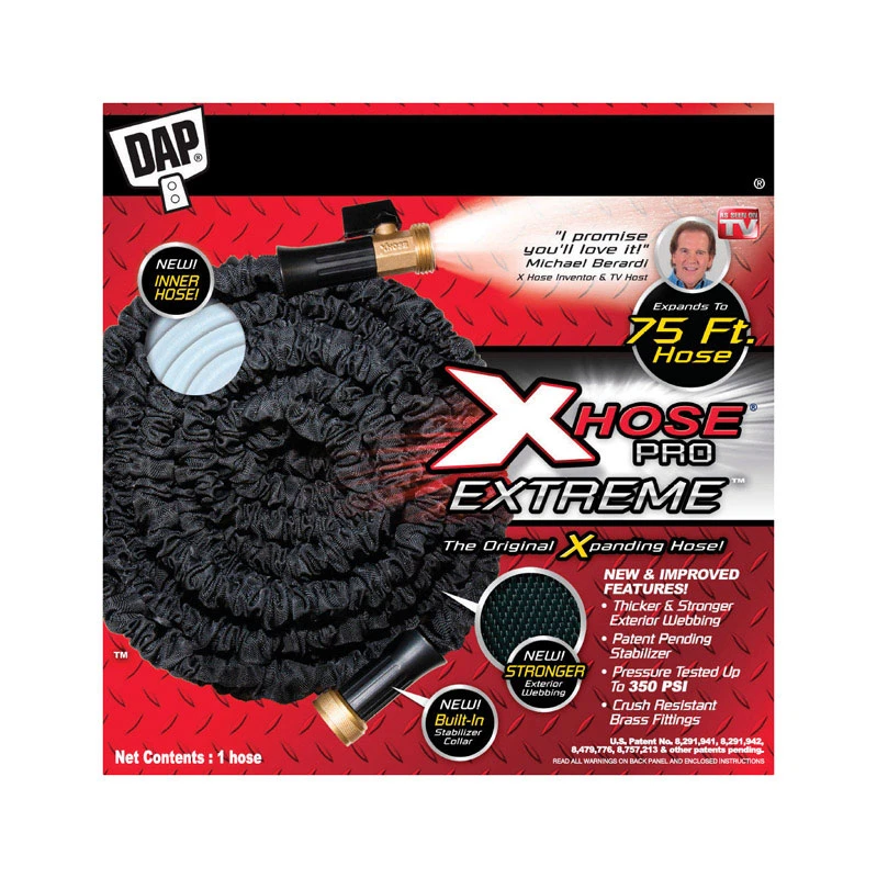 Dap Xhose Pro Extreme 75 Ft. L X 3/4 In. Dia. Expanding Garden Hose - Black