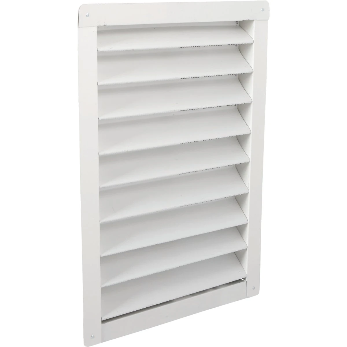 12" X 18" White Aluminum Gable Attic Vent With Flush Flange