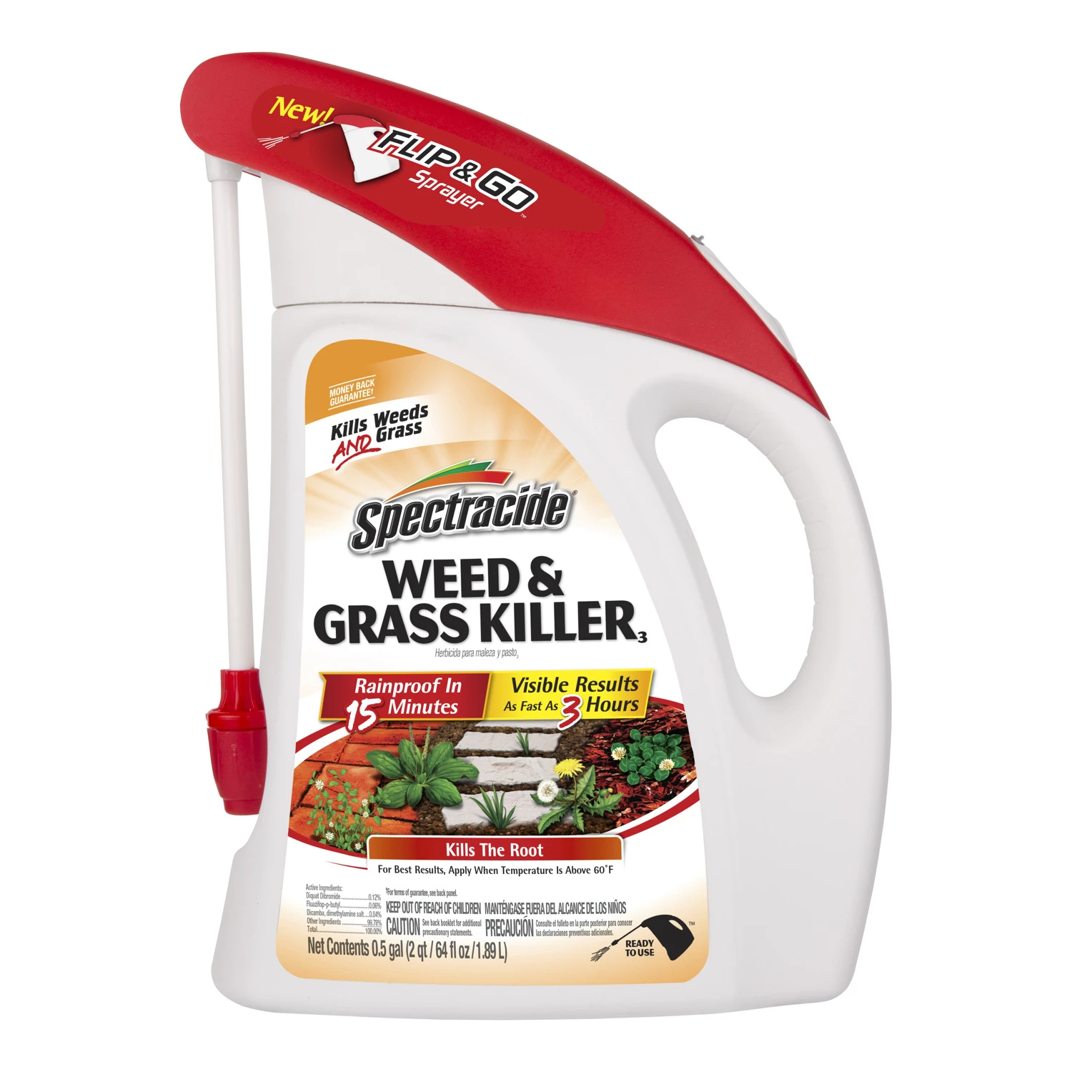 Flip N' Go 64 Oz. Ready To Use Battery Powered Sprayer Weed And Grass Killer