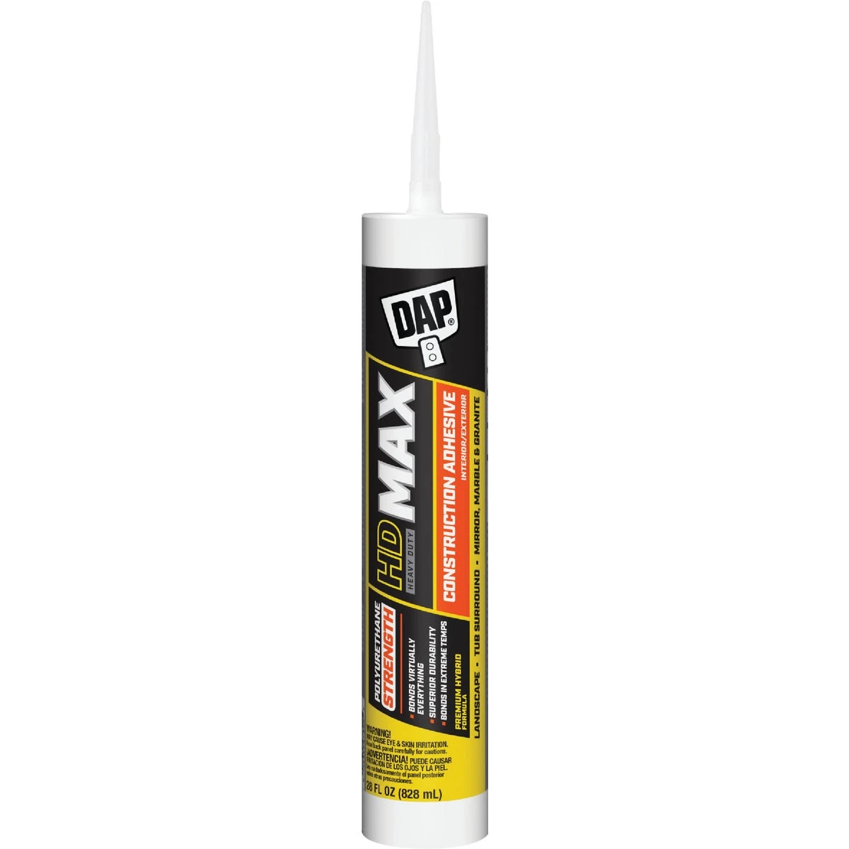 Hd Max 28 Oz. Heavy Duty Construction Adhesive - Waterproof, Fast Cure