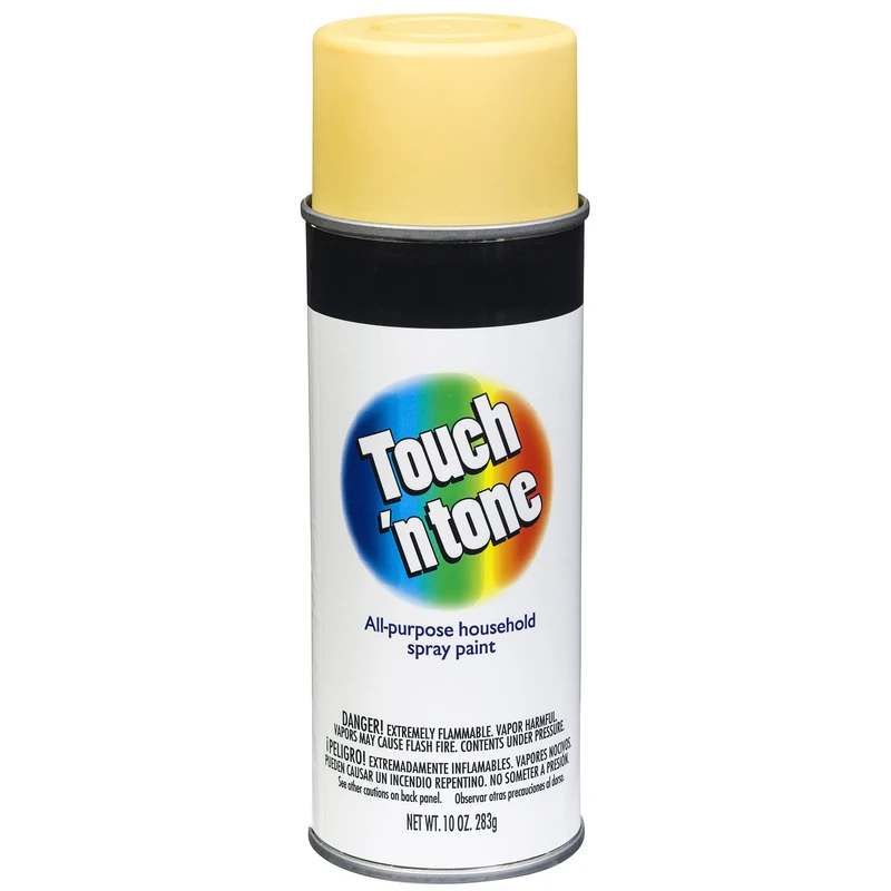 Touch 'n Tone 10 Oz. Gloss Spray Paint, Canary Yellow, Durable Finish