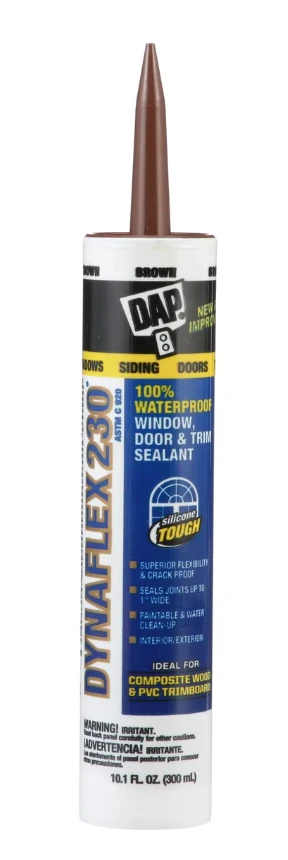 10.1 Ounce Alex Plus Brown Acrylic Latex Caulk for Interior and Exterior Use