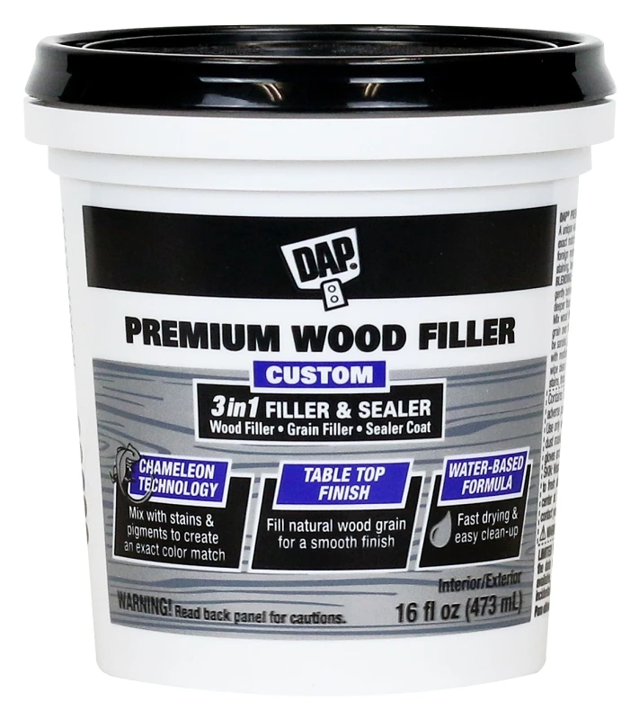 16 Oz. Premium Wood Filler - 3-in-1 Formula, Off-white