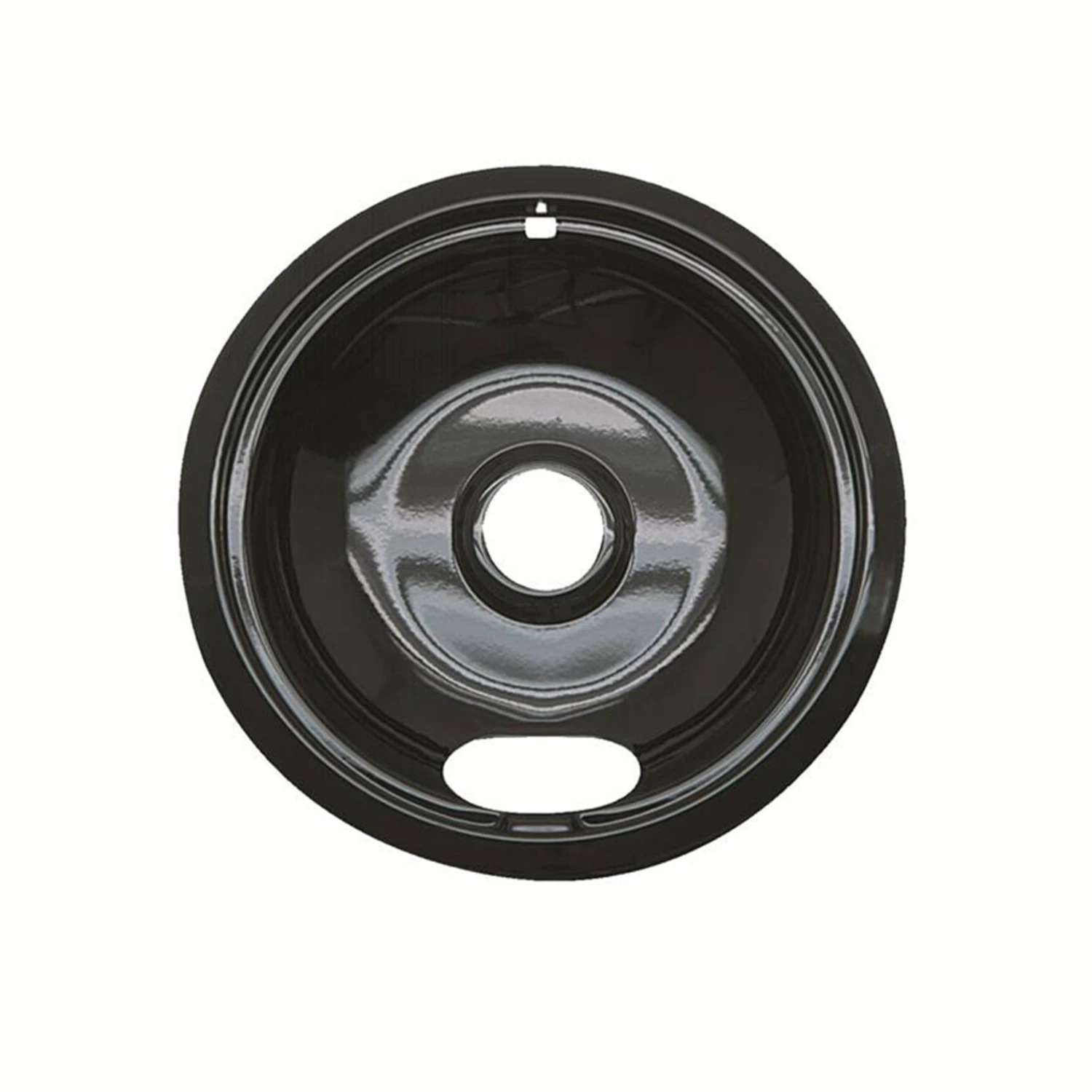 Electric 8" Style A Round Black Drip Pan For Electric Ranges