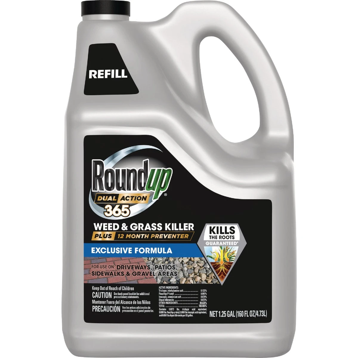 Dual Action 365 Weed and Grass Killer Refill, 1.25 Gallon Concentrate