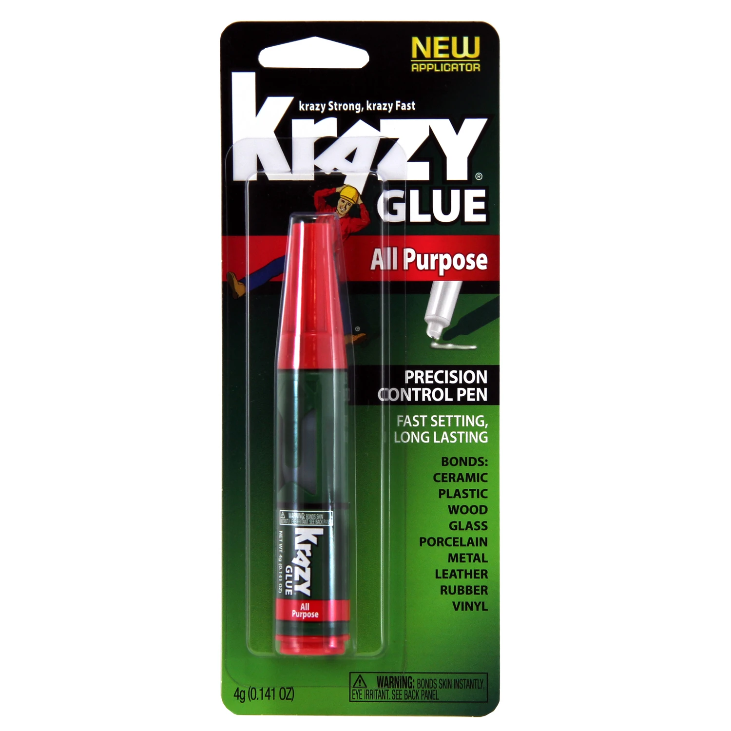 0.141 Oz. All-purpose Adhesive Pen With Squeeze Applicator