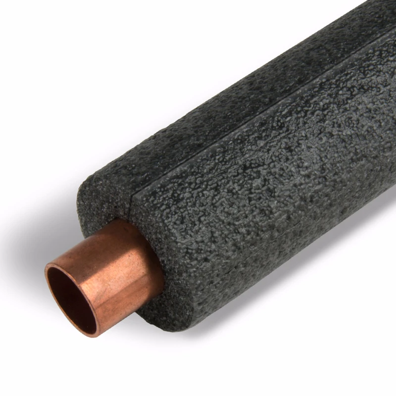 Tundra 1/2 In. Wall Semi-Slit Polyethylene Pipe Insulation Wrap, 1/2 In. x 6 Ft. Fits Pipe Size 1/2 In. Copper / 3/8 In. Iron