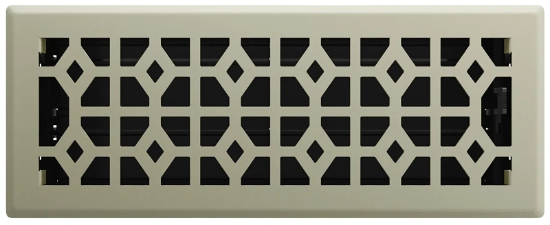 Imperial Templar 4 In. x 12 In. Satin Nickel Steel Floor Register