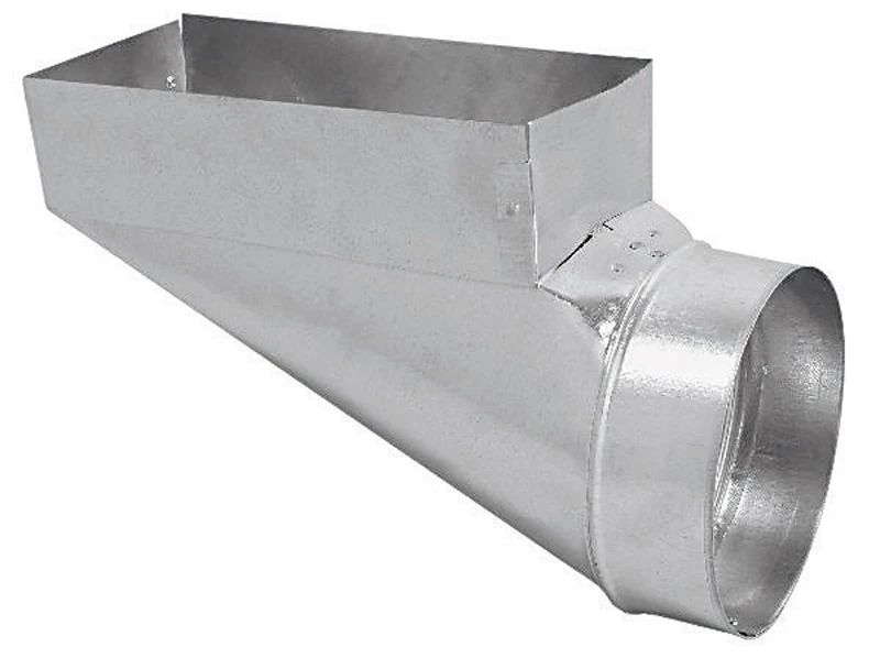 30 Gauge 3-1/4 In. X 10 In. X 6 In. Galvanized End Boot