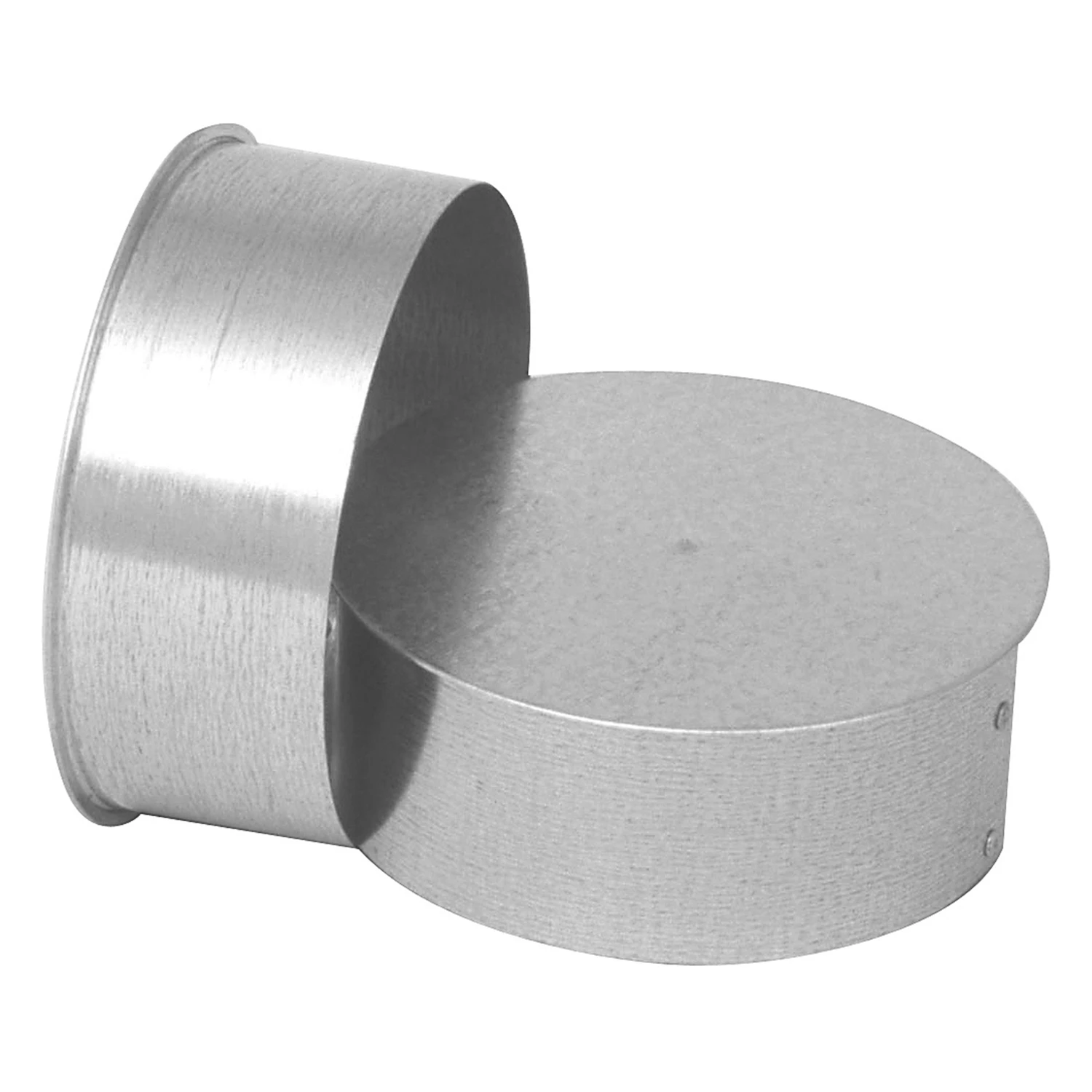 30 Gauge 6 Inch Galvanized Steel Tee Cap/plug For Duct Systems