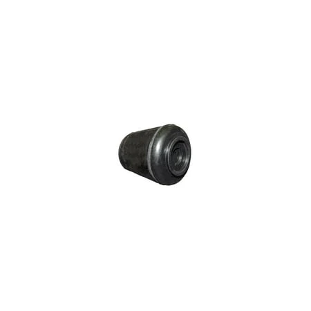 Furniture Leg Tip, Black Rubber, 1/2 In.