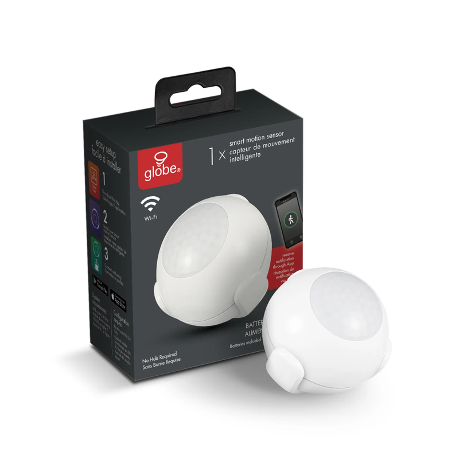Wi-fi Smart Home Battery Powered Indoor Motion Detector, Model 50026