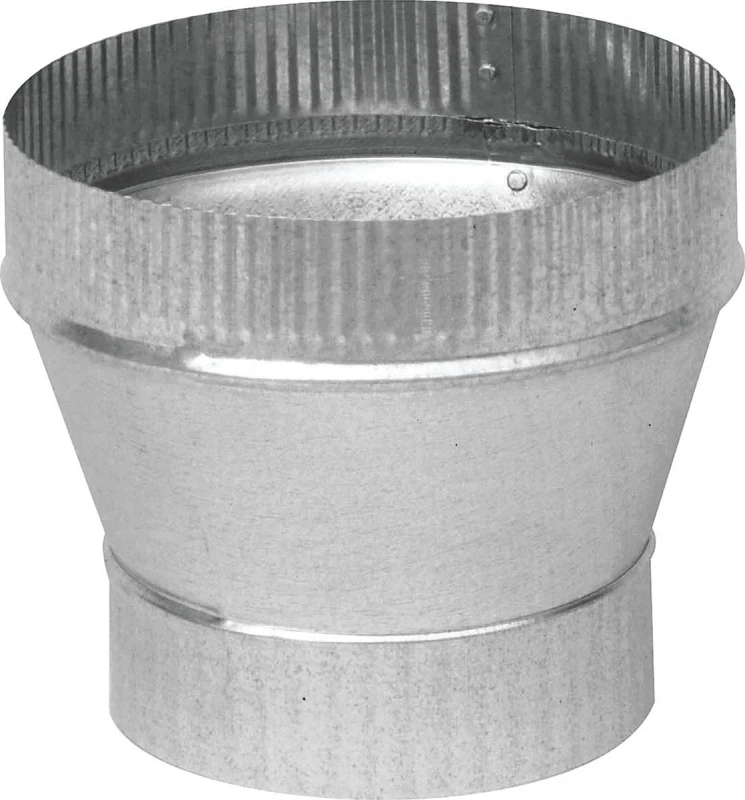 24 Gauge 7 In. X 8 In. Galvanized Steel Stove Pipe Increaser