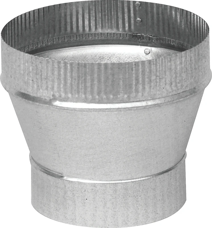 24 Gauge 3 In. X 4 In. Galvanized Steel Furnace Pipe Increaser