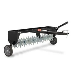Tow Behind Plug Aerator, 40 Inch Wide, Durable Lawn Soil Aeration Equipment