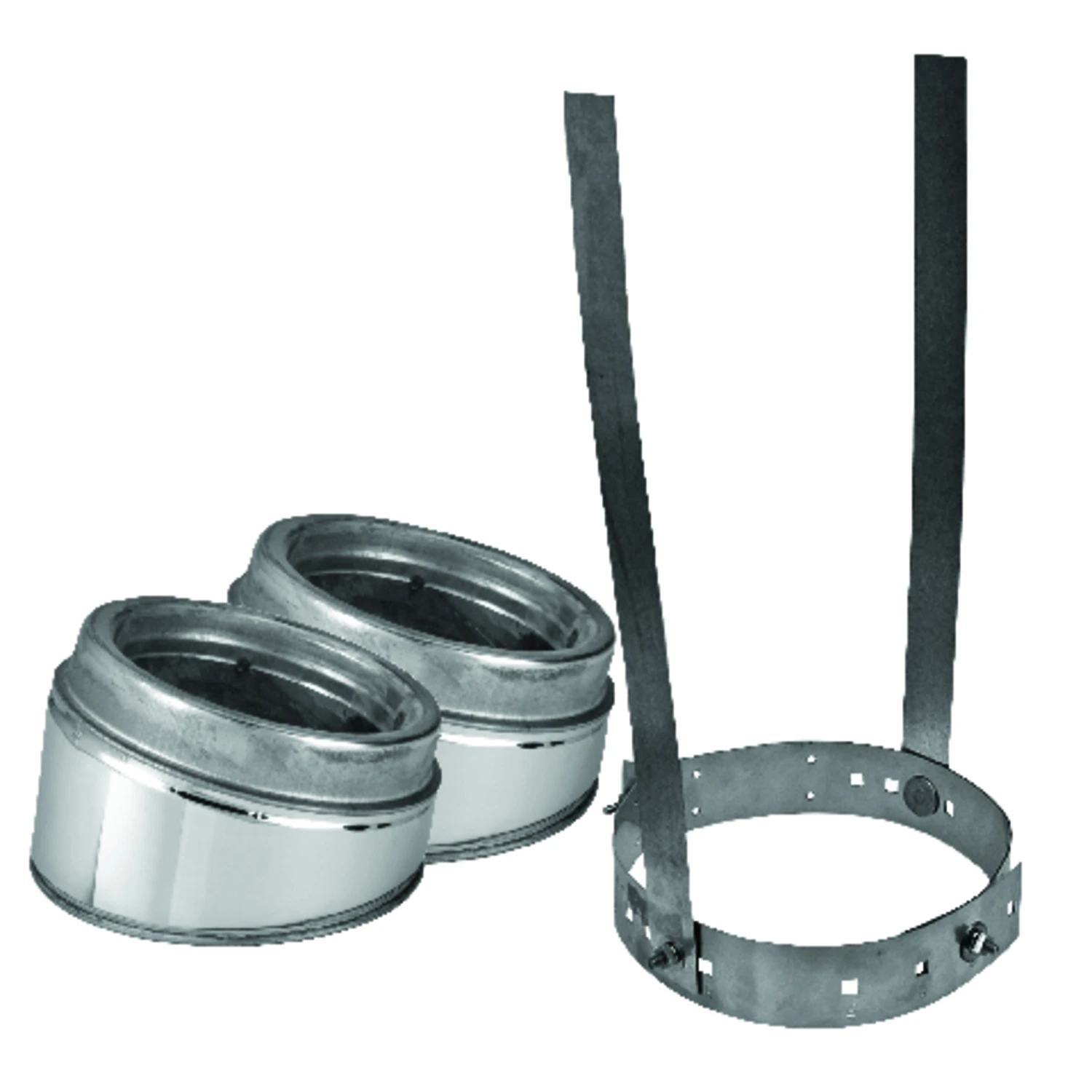 30 Degree 6 In. Stainless Steel Insulated Elbow Kit
