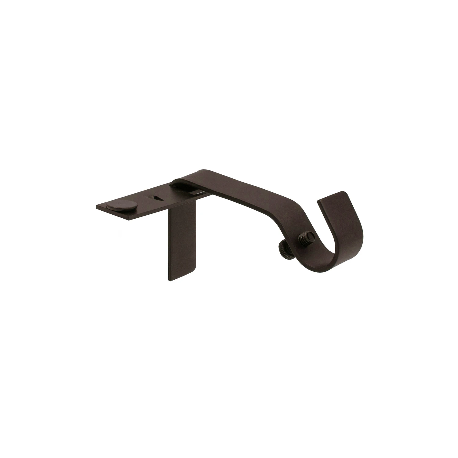 Fast Fit No-Measure Curtain Rod Bracket, 5/8 In. Rods, Oil Rubber Bronze