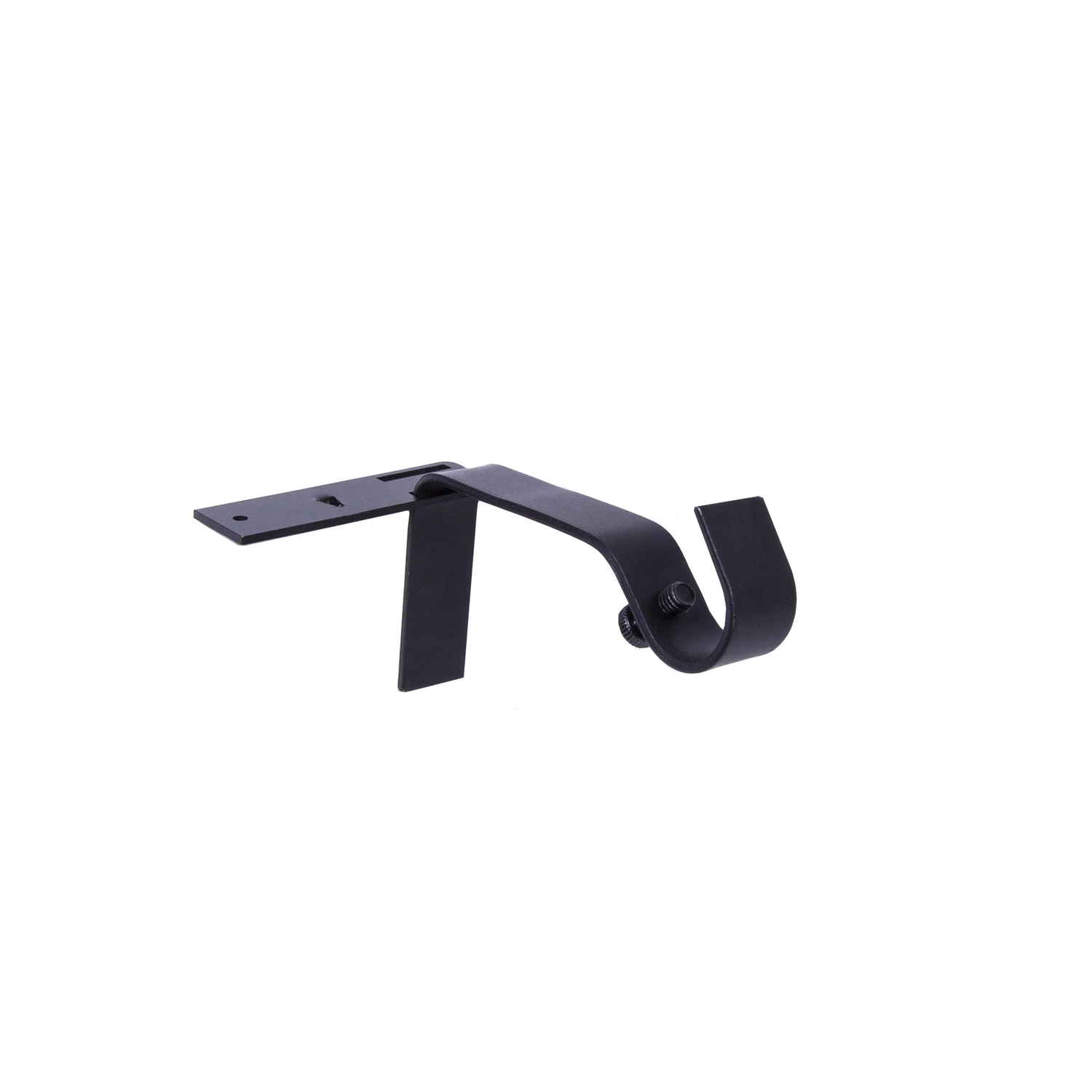 Fast Fit No-Measure Curtain Rod Bracket, 5/8 In. Rods, Matte Black