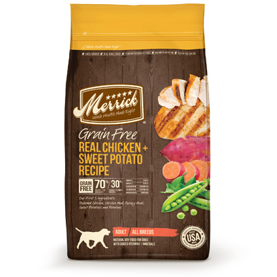Grain Free Real Chicken And Sweet Potato Dry Dog Food 25 Lb For All Breeds