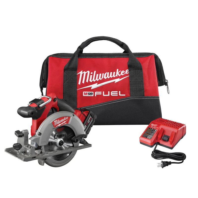 M18 Fuel 18v 6-1/2 In. Cordless Brushless Circular Saw Kit With Battery & Charger