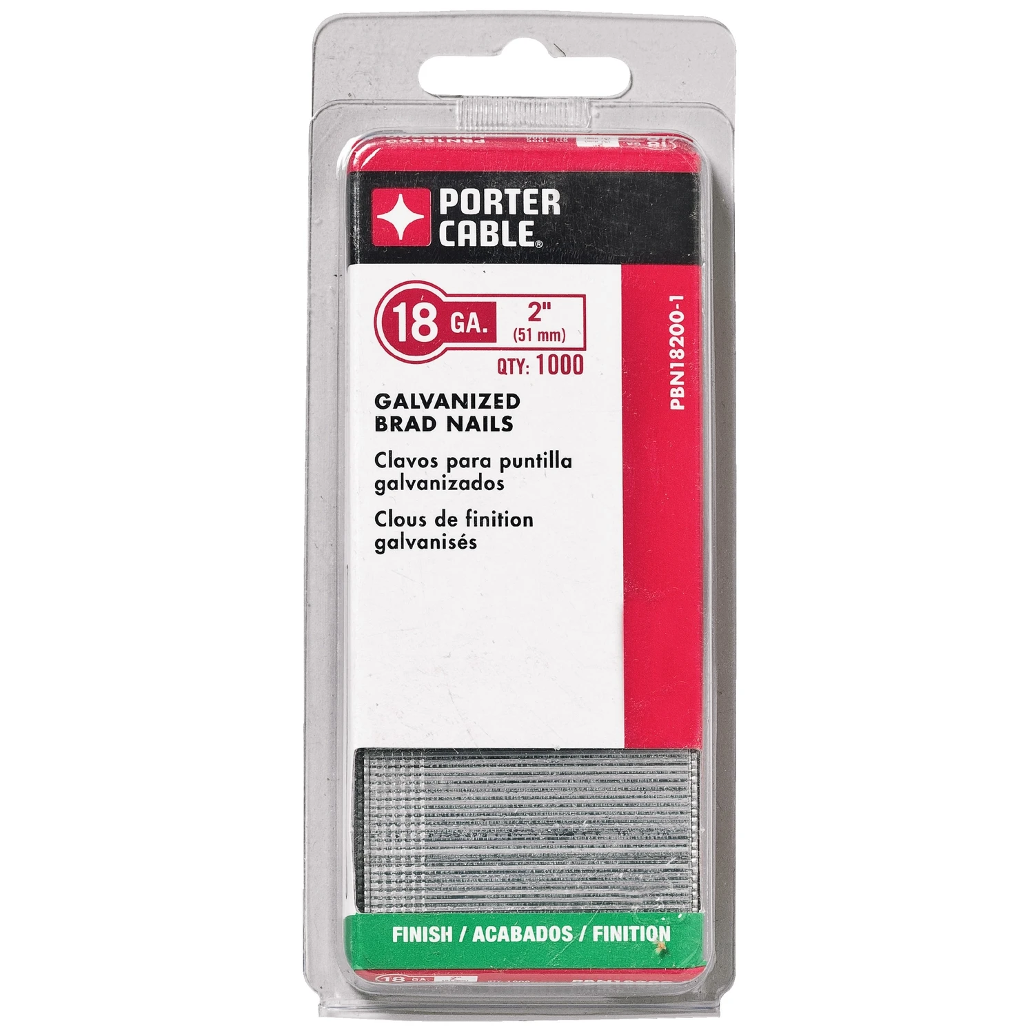 2 in. x 18-Gauge Brad Nail (1000 per Box)