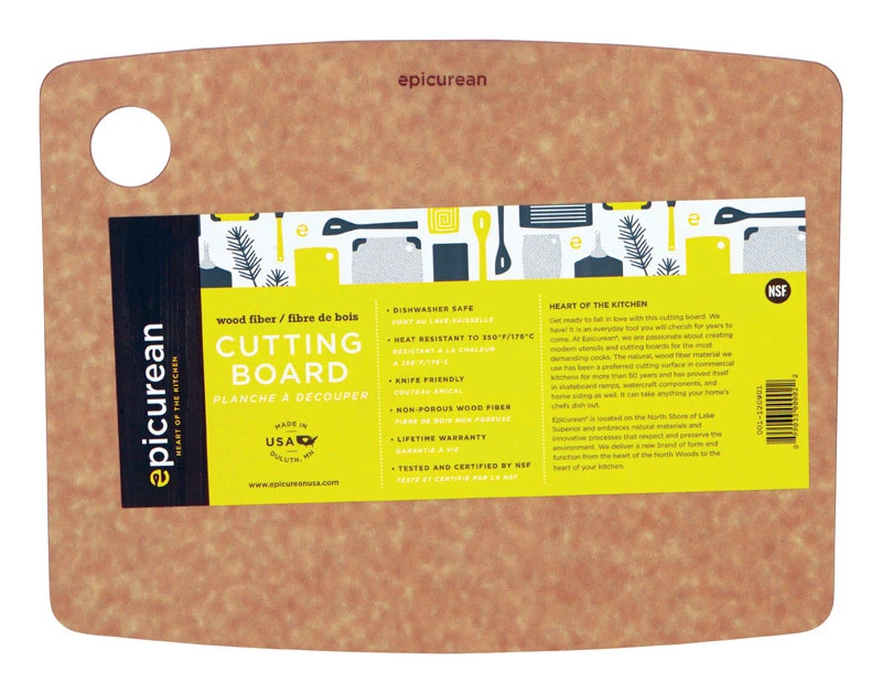 Kitchen Series 11.5 In. L X 9 In. W X 0.25 In. Wood Fiber Cutting Board