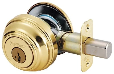 980s L03 Rcal Rcs Polished Brass Single Cylinder Deadbolt - Signature Series