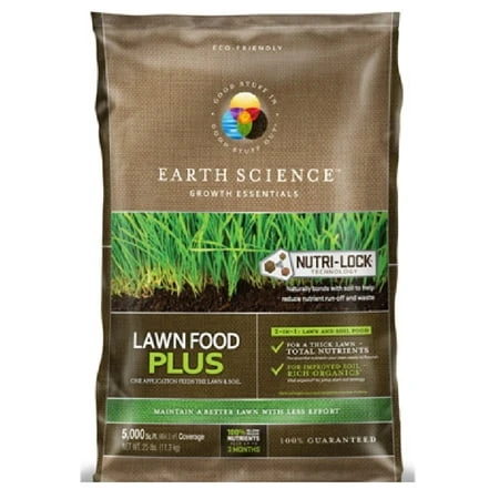 Lawn Food Plus Natural Fertilizer, 25 Lbs, 5,000 Sq. Ft Coverage, Npk 16-0-2