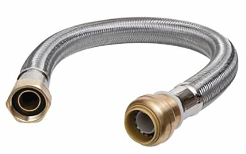 3/4 In. Push Fit X 3/4 In. D Fip 12 In. Stainless Steel Supply Line