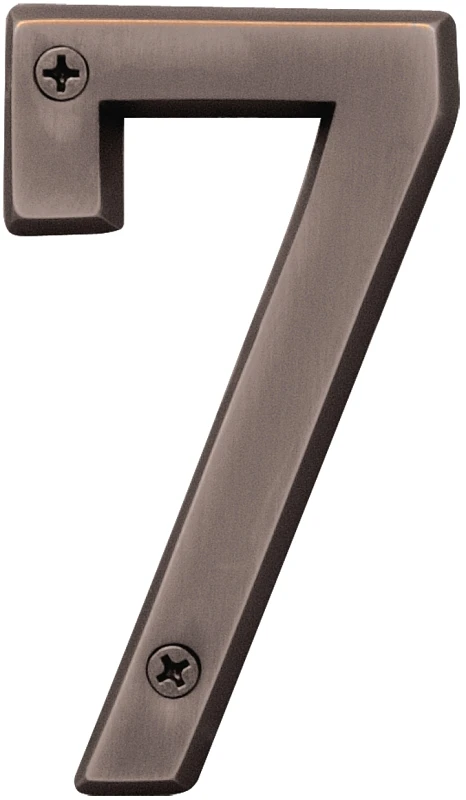 Prestige Series 4 In. Oil Rubbed Bronze House Number Seven Br-42owb/7