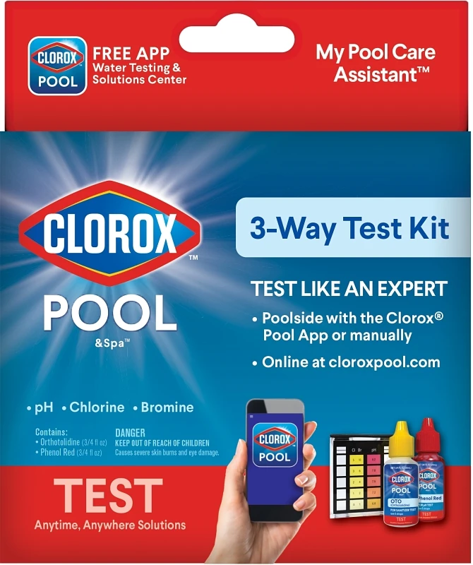 72000clx Pool & Spa 3-way Test Kit For Bromine, Chlorine, And Ph Testing