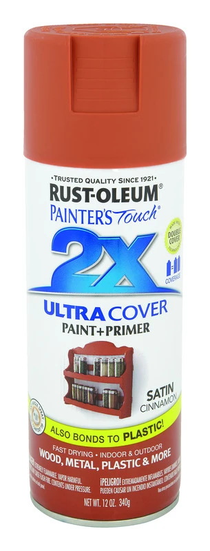 Painter's Touch 2x Ultra Cover 12 Oz. Satin Spray Paint, Cinnamon