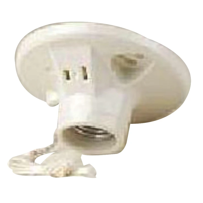 Leviton Porcelain Incandescent Medium Base Pull Chain Socket w/Outlet 1 pk