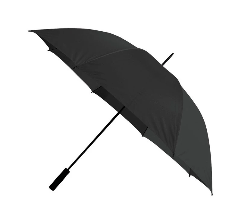 Black 60 Inch Diameter Golf Umbrella With Metal Frame