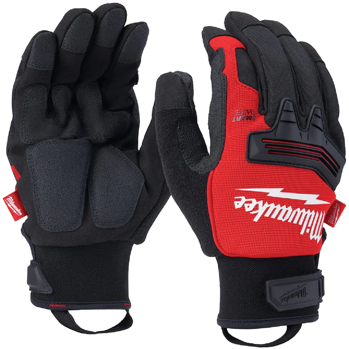 Unisex Xl Synthetic Winter Demolition Gloves With Knuckle Protection