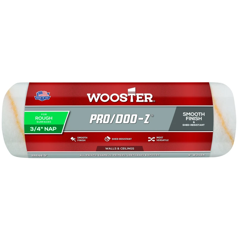 Pro/doo-z 9 In. X 3/4 In. Woven Fabric Paint Roller Cover, 1 Pk, Rr644-9