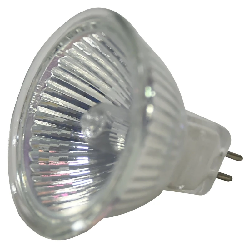 58514 20w Mr16 Halogen Flood Light Bulb 12v - Dimmable, Clear Shield