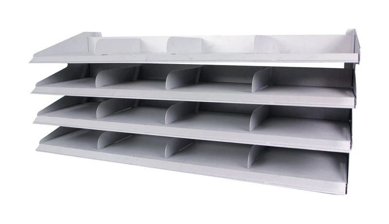 Gray Metal Bulk Sandpaper Display Rack 16.5 In. H X 38.75 In. W X 15.5 In. D