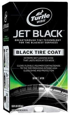 T-10 Jet Black Tire Coat 6 Oz. Spray For Long-lasting Shine