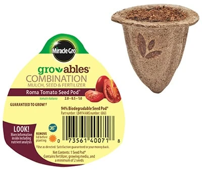 Miracle-Gro Groables Roma Tomato Seed Pod Roma Tomato