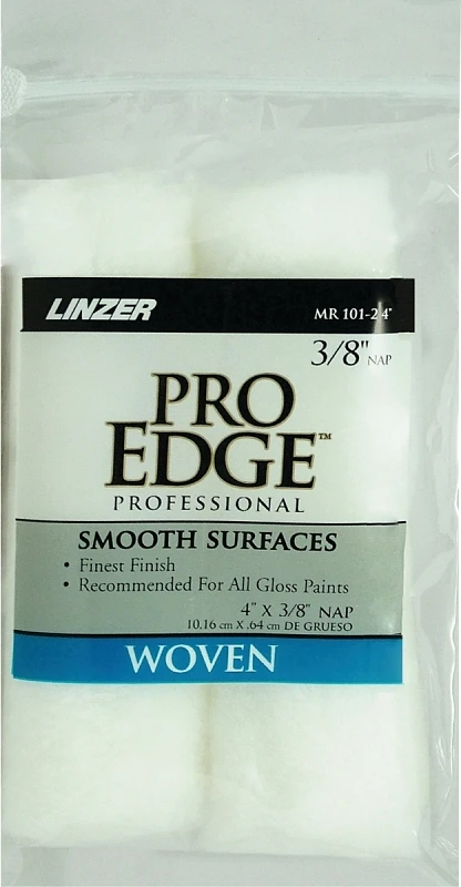 Pro Edge Mini Paint Roller Cover, 4 x 3/8 In. Nap, 2-Pk.