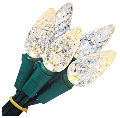 Christmas Lights Set, Warm White LED, 200-Ct. Spool