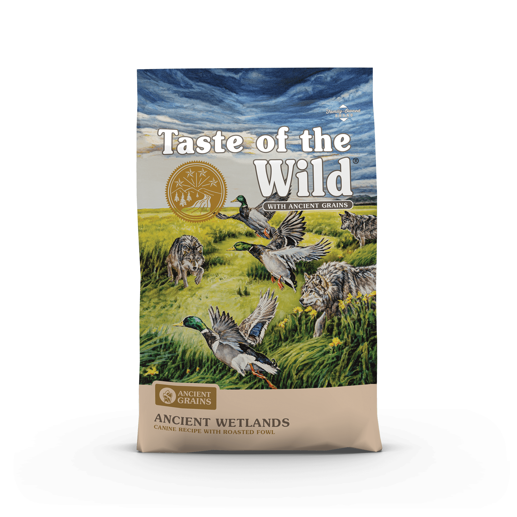 Ancient Wetlands Adult Fowl Dry Dog Food 28 Lb
