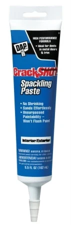 5.5 Ounce White Crackshot Spackling Paste Model 12370/12372 For Wall Repair